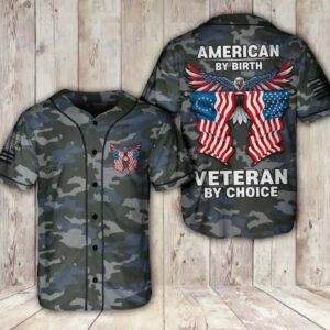 American By Birth, Veteran By Choice Baseball Jersey