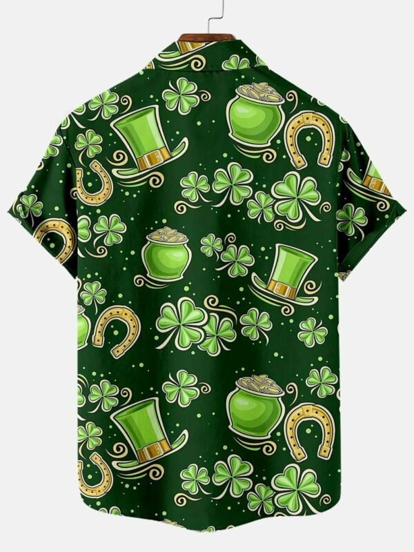 Clover Pot of Gold St Patrick’s Day Hawaiian Shirt