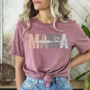 Custom Mama With Names, Personalized Mama T shirt