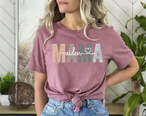 Custom Mama With Names, Personalized Mama T shirt