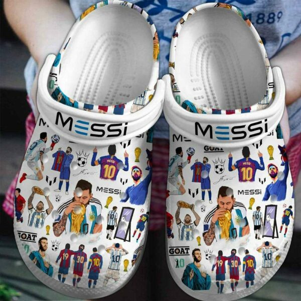 Lionel Messi Soccer Football Sport Crocs Crocband Clogs Shoes