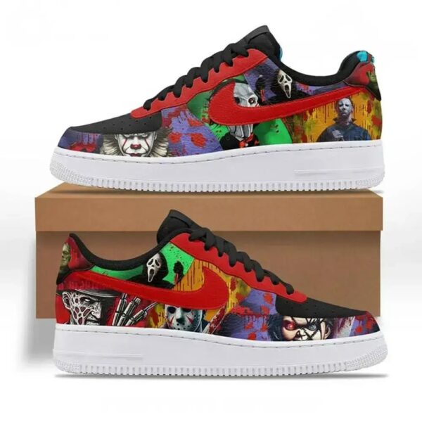 Jack Skellington Horror Movies Air Force 1  Brand Fashion Shoes For Men Woman